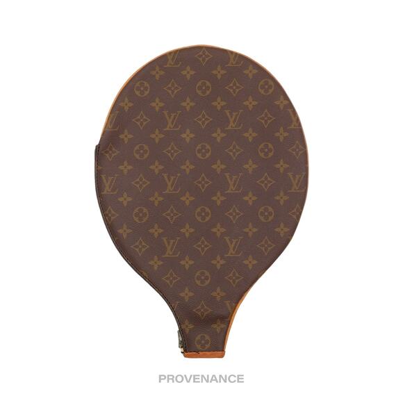 🔴 Louis Vuitton Tennis Racket Cover - Monogram Small "f" - Picture 1 of 7